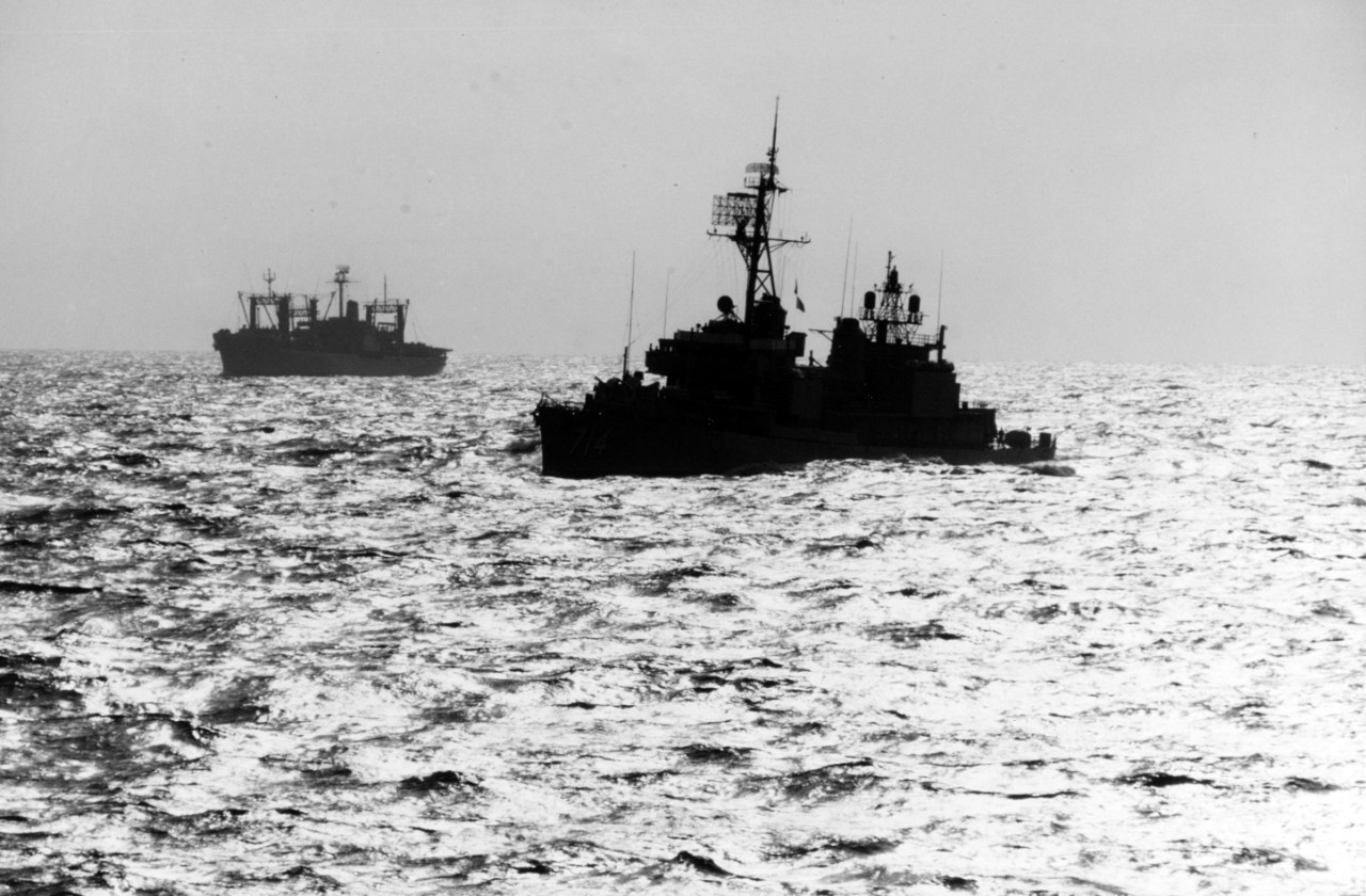 USS WILLIAM R. RUSH (DD-714) and USS NITRO (AE-23)