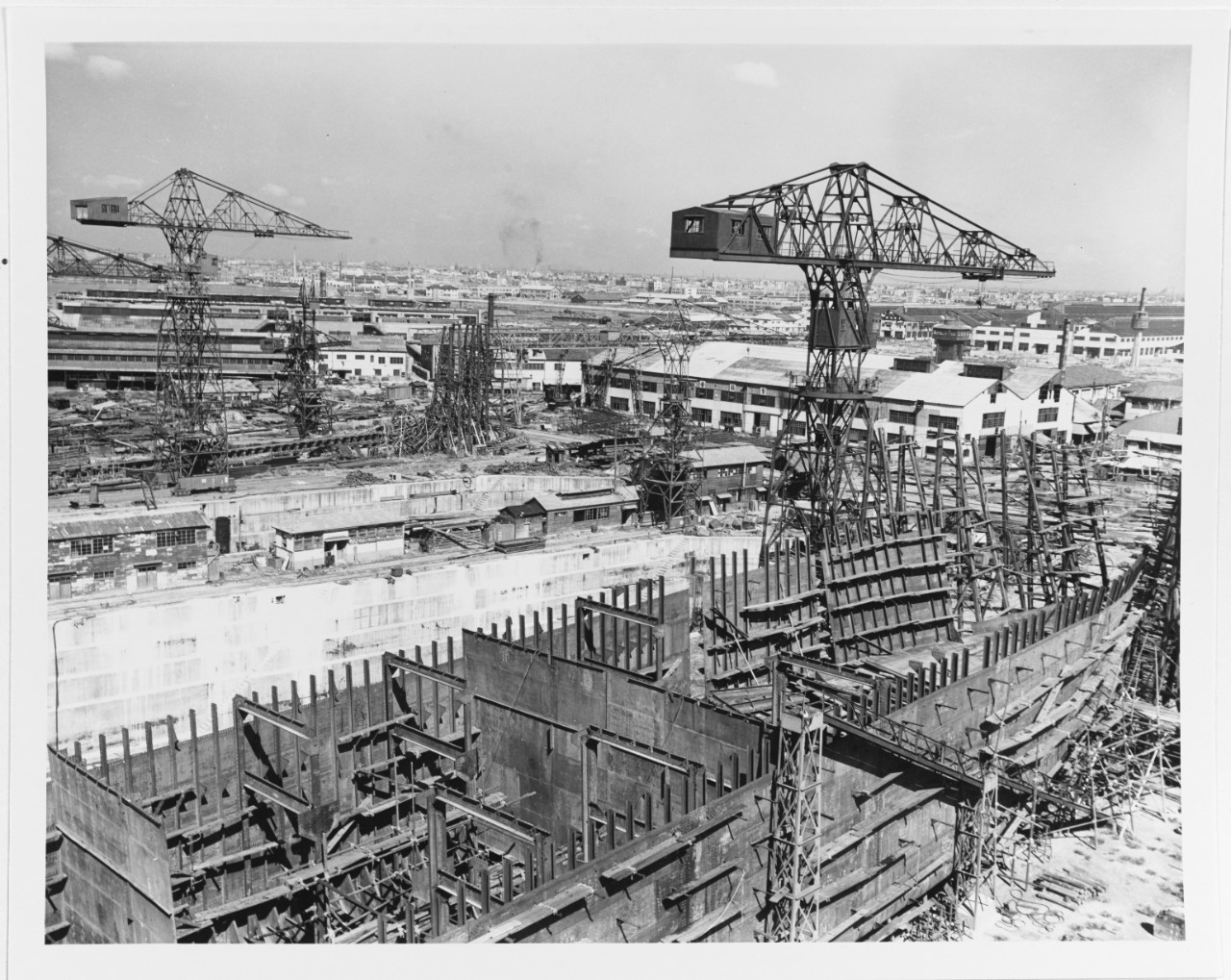 Ishikawajima Shipyard, Tokyo, Japan. October 17, 1945