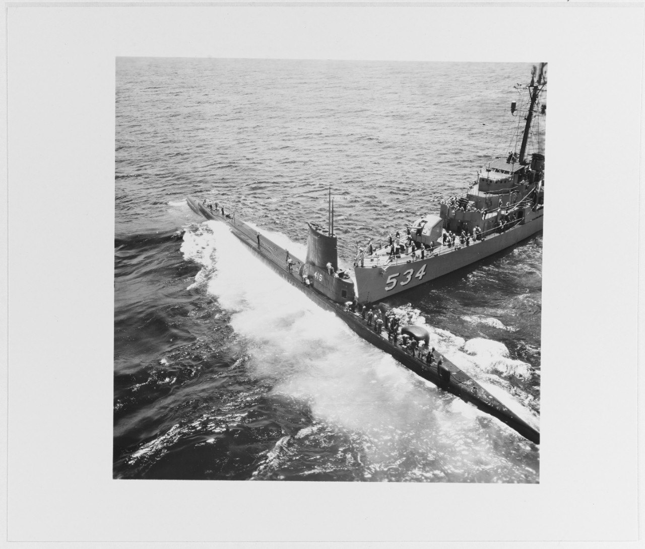 USS SILVERSTEIN (DE-534) and USS STICKLEBACK (SS-415)