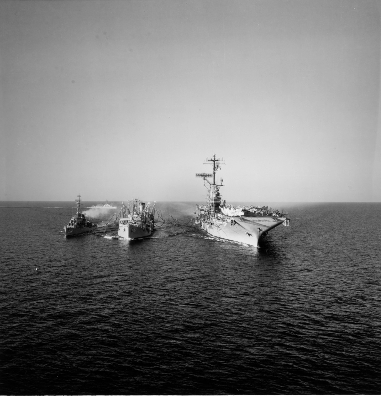 USS SHANGRI-LA (CVA-38) and USS PURDY (DD-734)