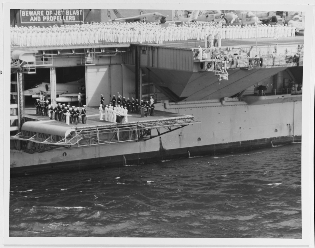 USS ORISKANY (CVA-34) fire, 1966