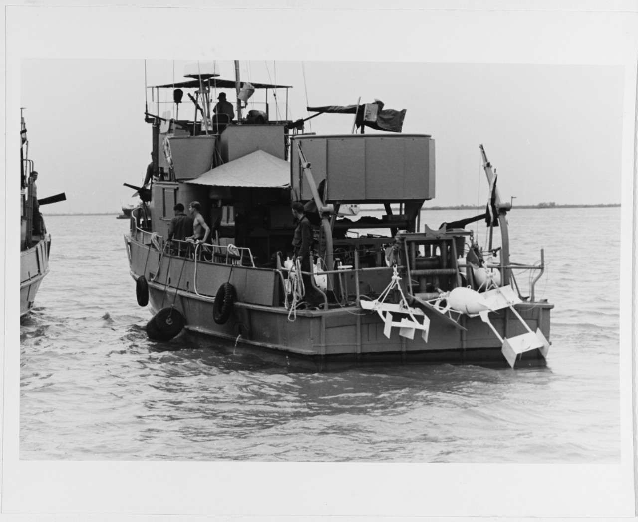 A Navy minesweeping boat (MSB) of Mine Squadron 11, Detachment 11
