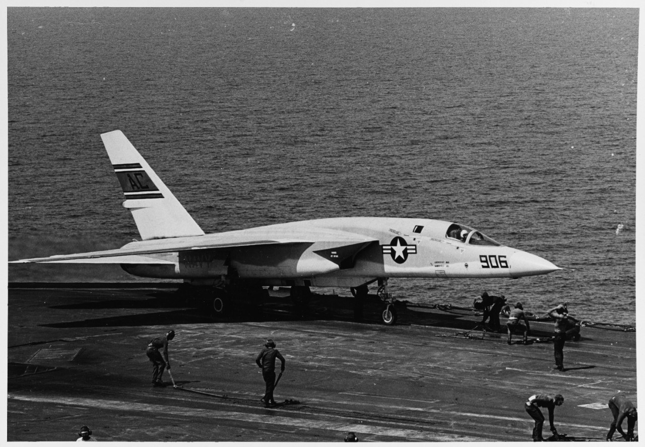 Launching an RA-5C Vigilante from the USS RANGER (CVA-61)