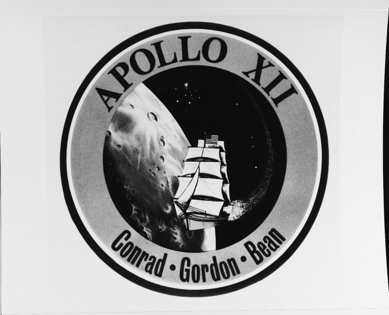 Insignia:  APOLLO XII, moon flight of November 1969.