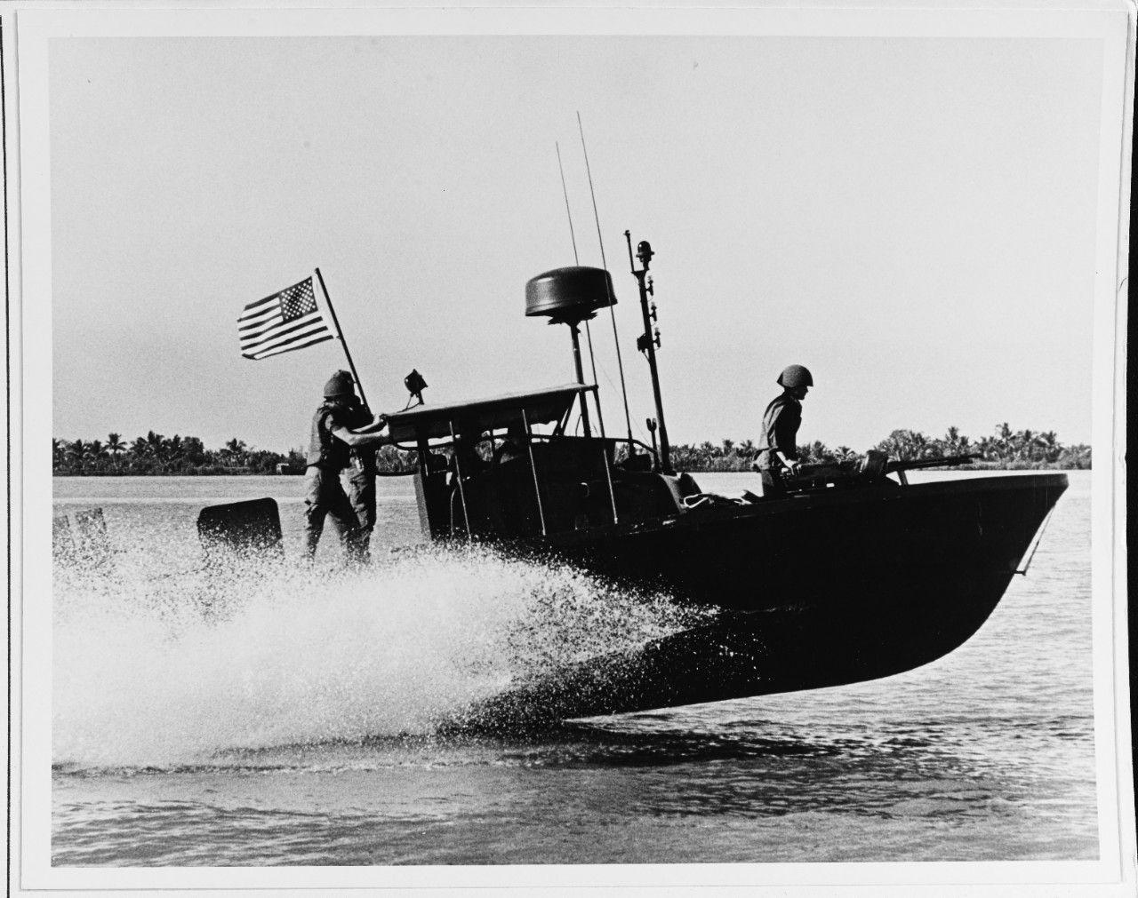A U.S. Navy River Patrol Boat (PBR)