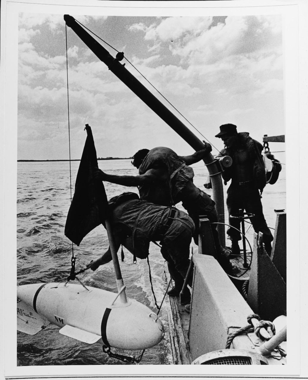 U.S. Navy MSB Minesweeping boats crewmen