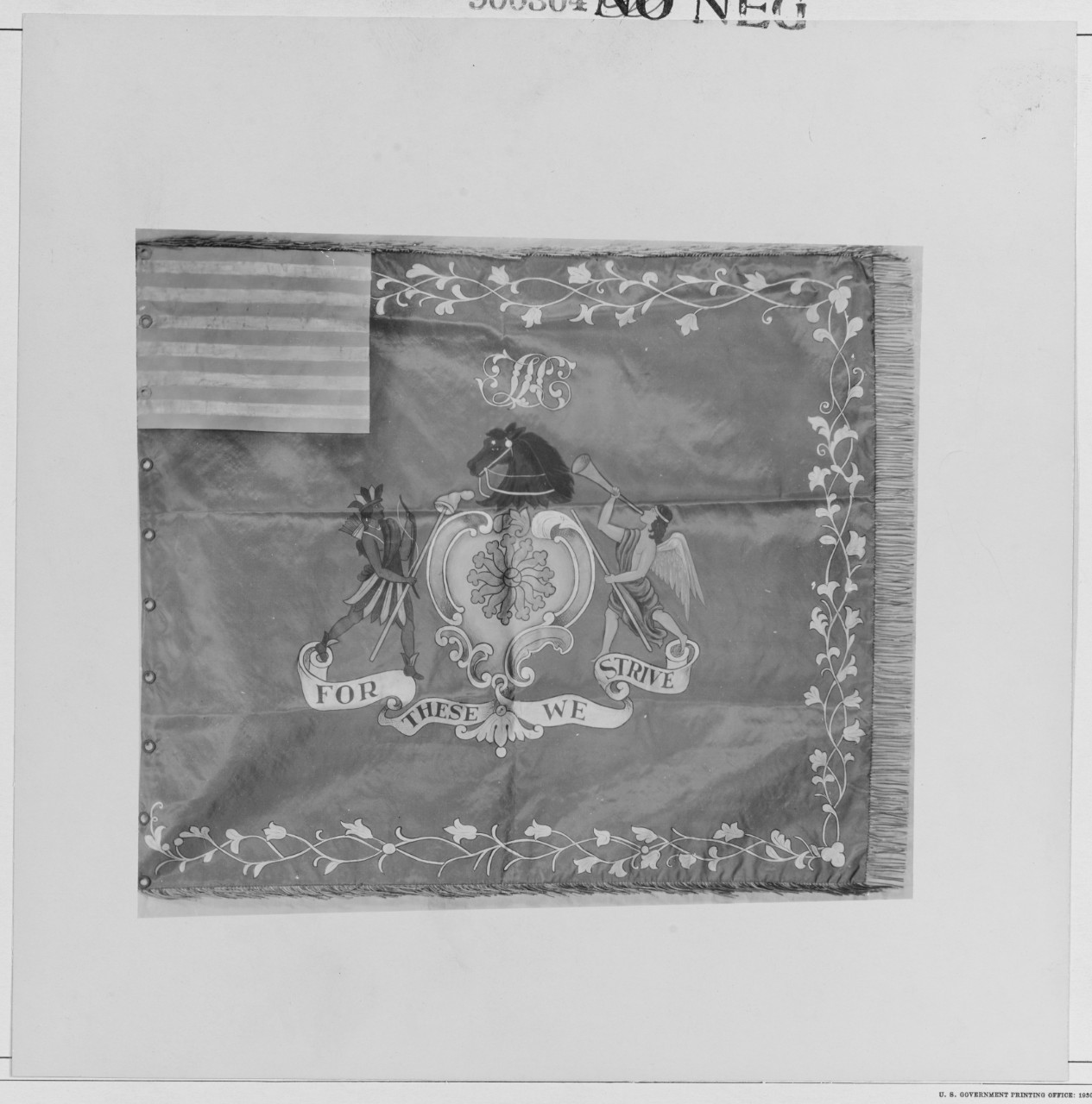 Philadelphia Troop of Light Horse Flag. 1775.