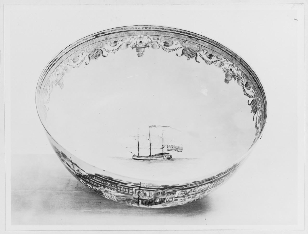 Captain John Barry's Oriental Lowestoft Punch Bowl, c. 1790