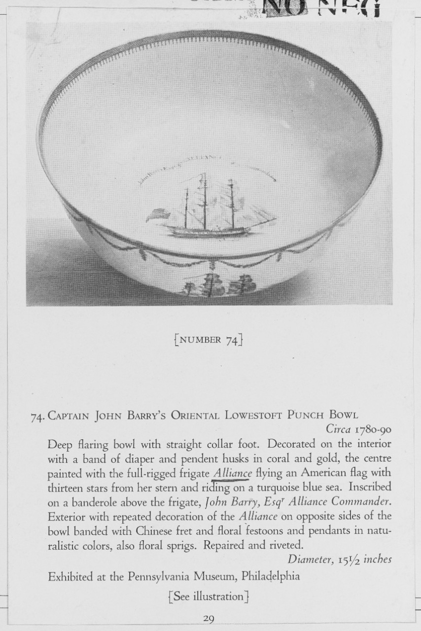 Captain John Barry's Oriental Lowestoft Punch Bowl