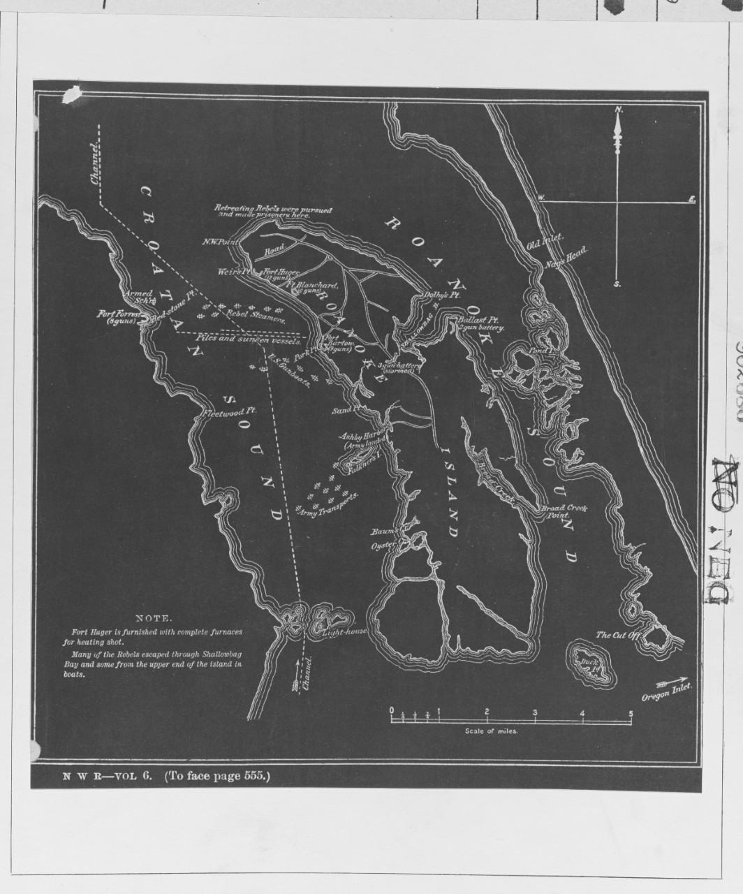Map of Fort Huger