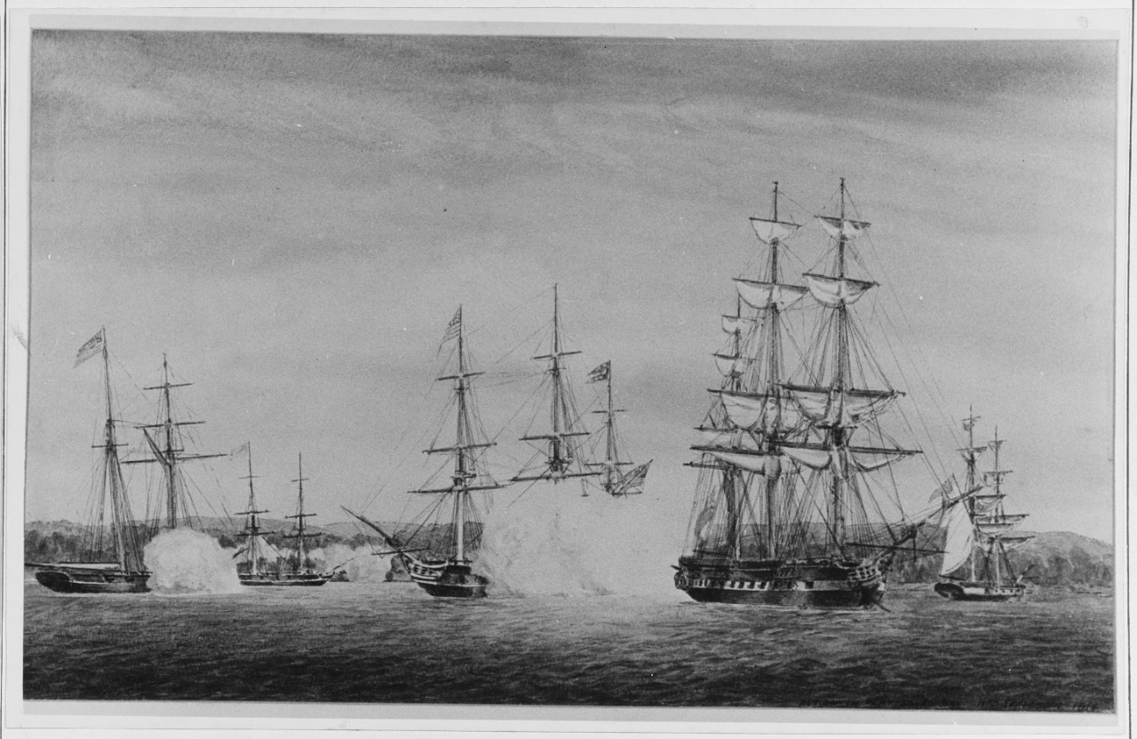 The Battle of Lake Champlain in Plattsburg Bay, September 1814