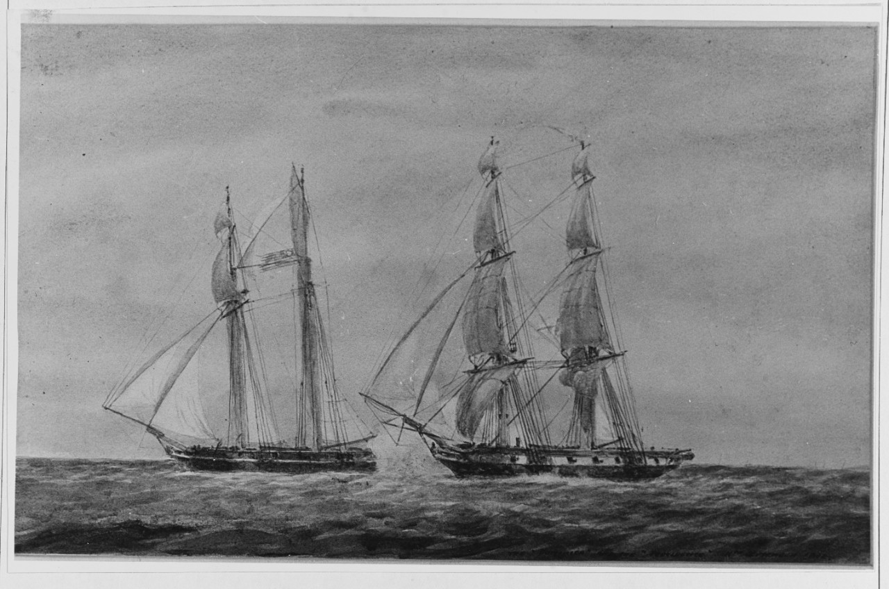 American Privateer PROVIDENCE Captured by HMS DOMINICA, September 1812