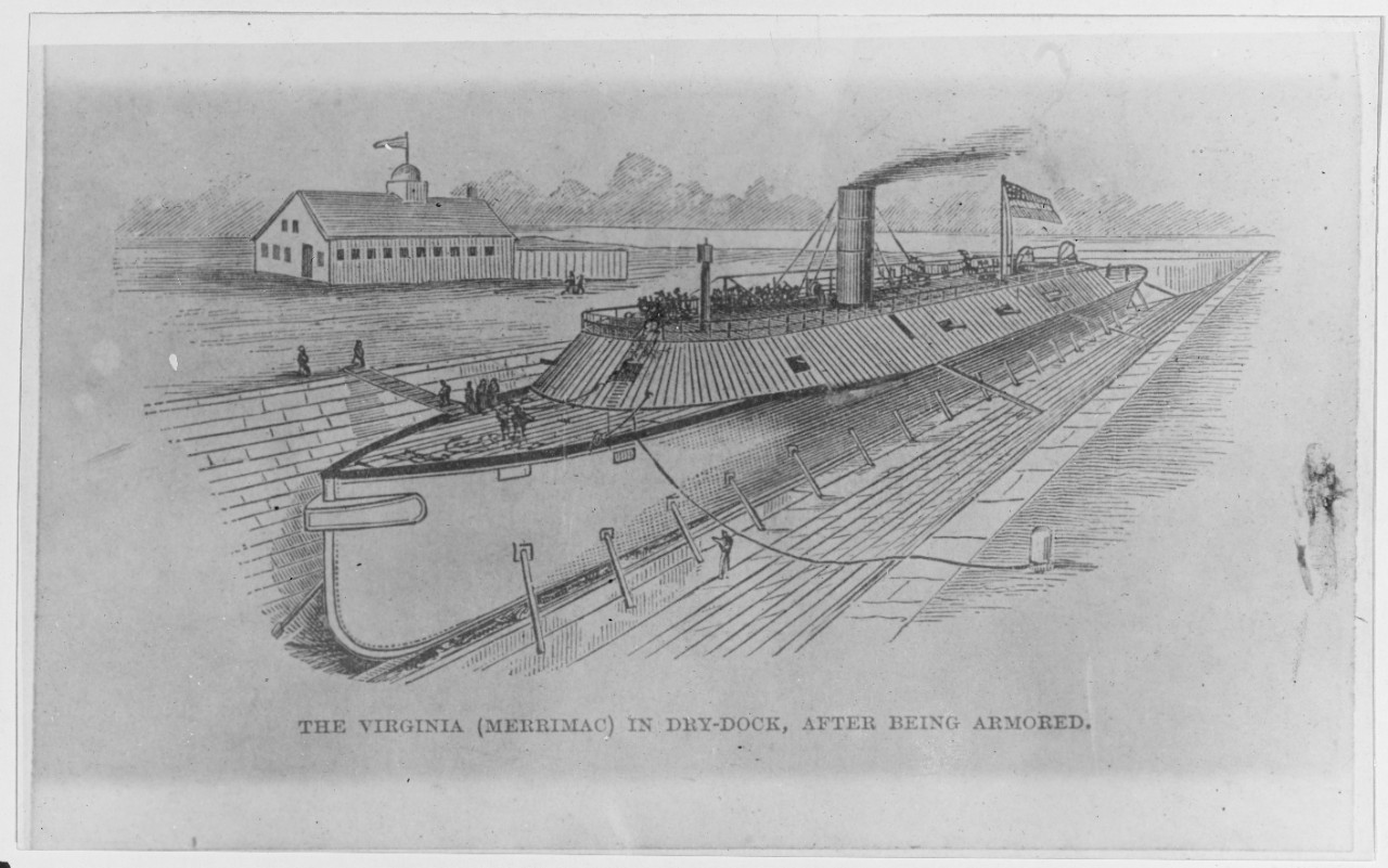 Photo #: NH 314  CSS Virginia (1862-1862)