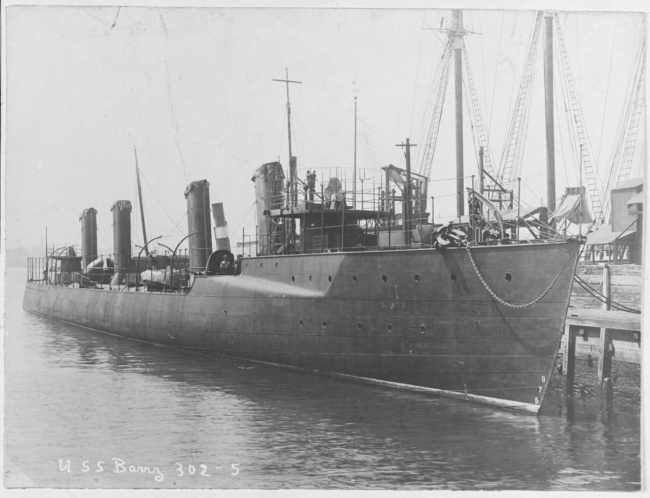 Photo #: NH 498  USS Barry (Destroyer # 2)