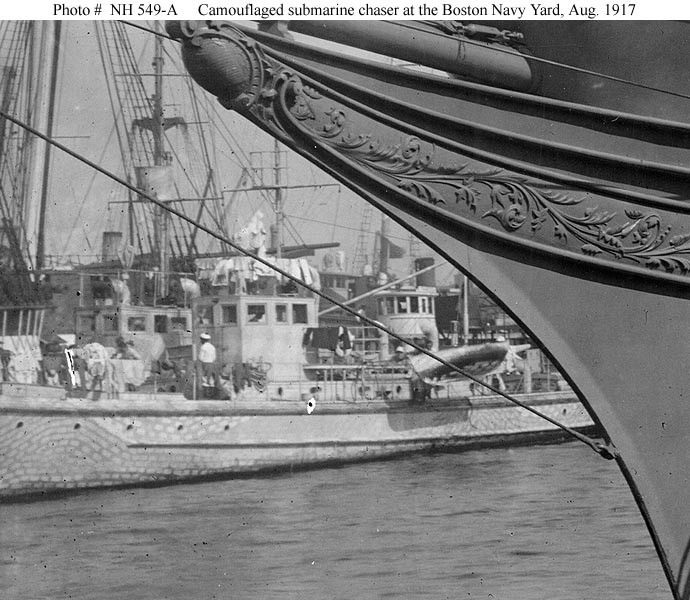Photo #: NH 549-A  Camouflaged Submarine Chaser