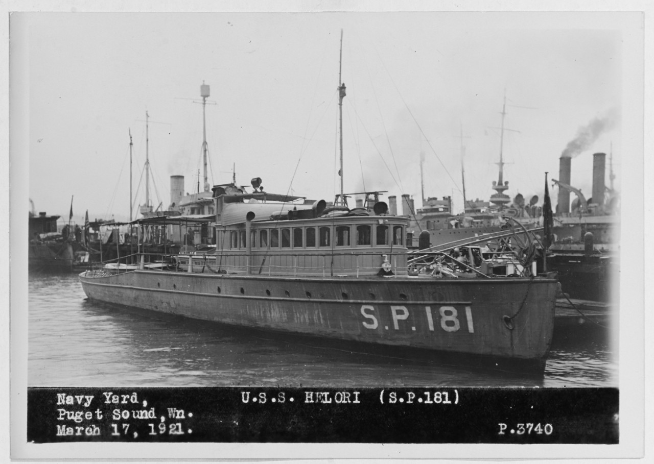Photo #: NH 635  USS Helori (YP-181, formerly SP-181) 