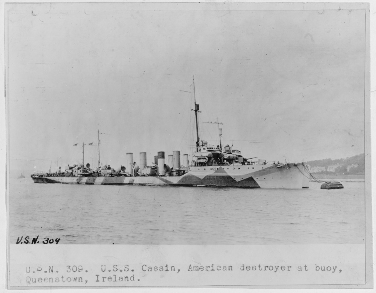 Photo #: NH 795  USS Cassin (Destroyer # 43)
