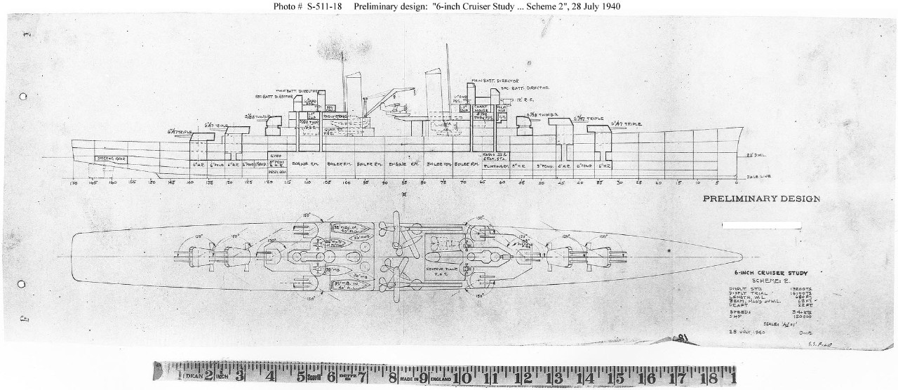 Photo #: S-511-18  &quot;6-inch Cruiser Study ... Scheme 2&quot;