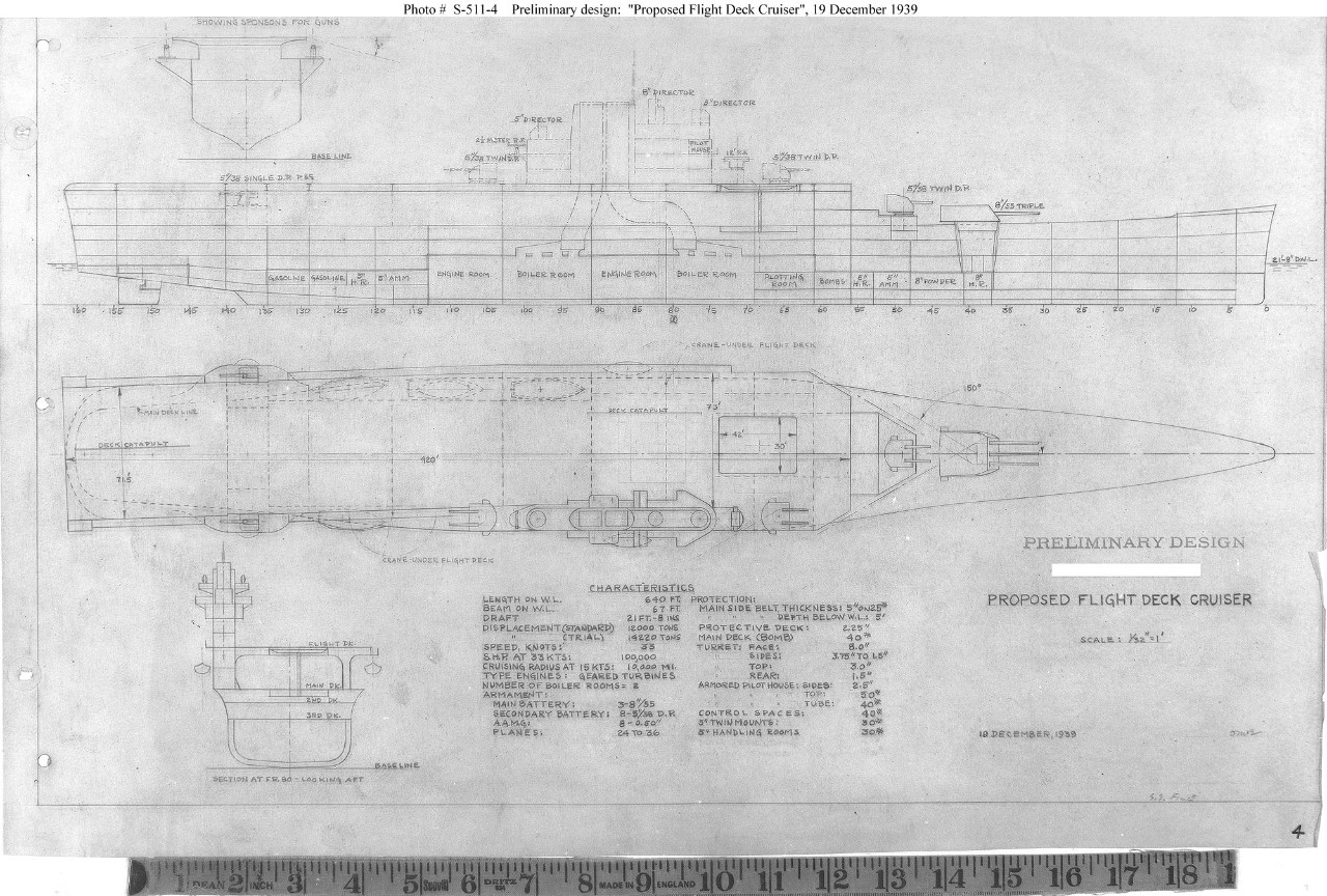 Photo #: S-511-4  &quot;Proposed Flight Deck Cruiser&quot;