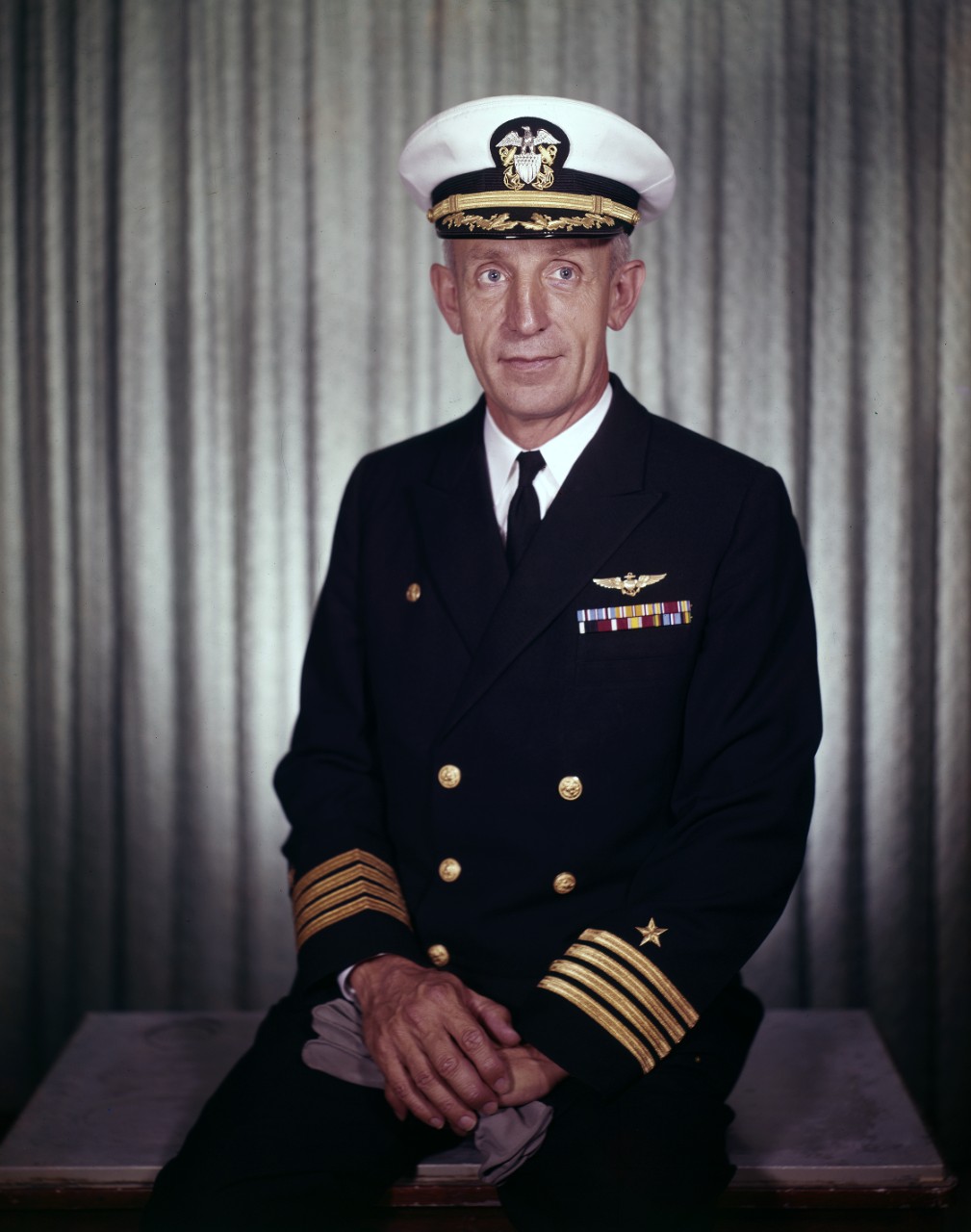 Captain Richard Graffy, Commanding Officer, USS Bennington (CVS-20)