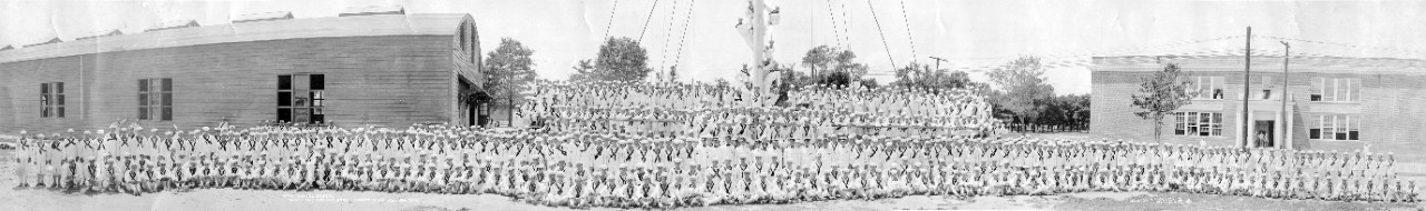 Oversize panoramic of the Navy Signal School, Naval Operating Base, Norfolk, VA, July 26, 1918 