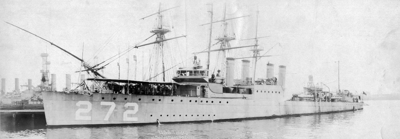 USS Tingey (DD-272) docked at Boston, MA, October 24, 1919