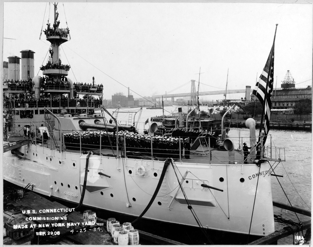 Photo #: NH 55335  USS Connecticut