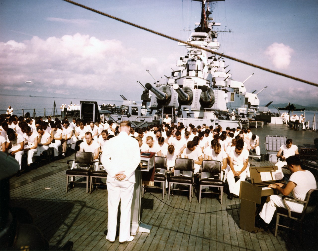 Photo #: 80-G-K-4531 (Color)  USS Missouri (BB-63)