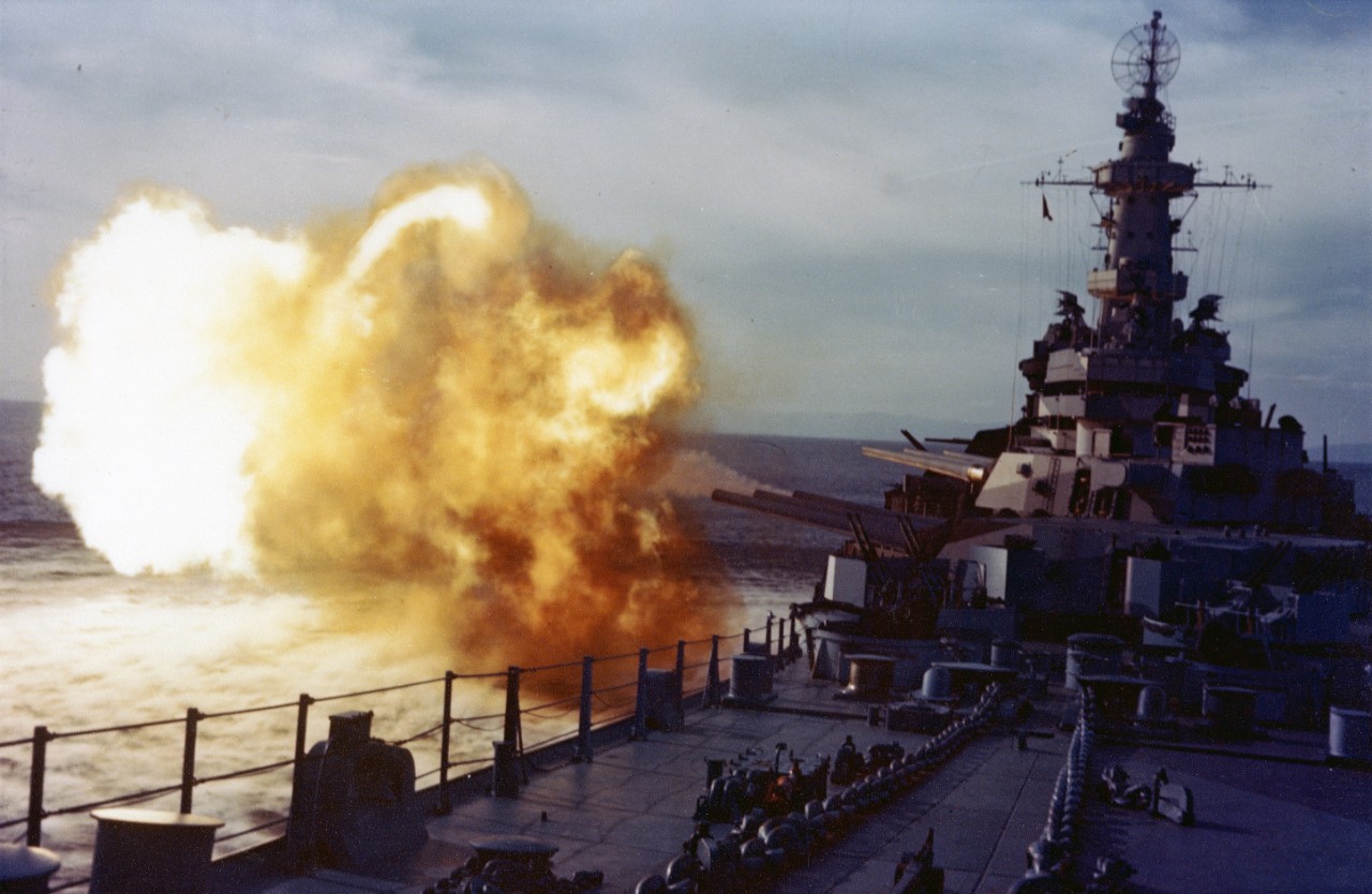 Photo #: 80-G-K-4546 (Color)  USS Missouri (BB-63)