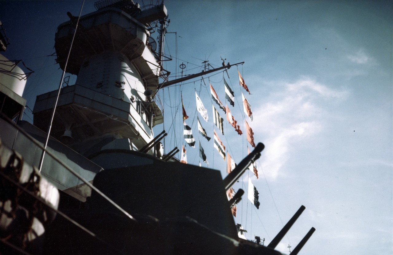 Photo #: 80-G-K-14527 (Color)  USS Missouri (BB-63)