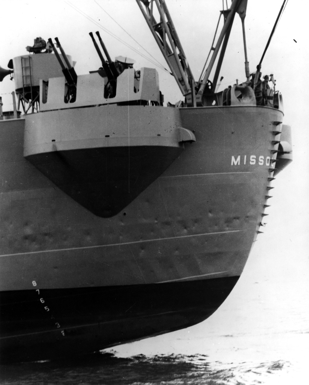 Photo #: NH 96789  USS Missouri (BB-63)