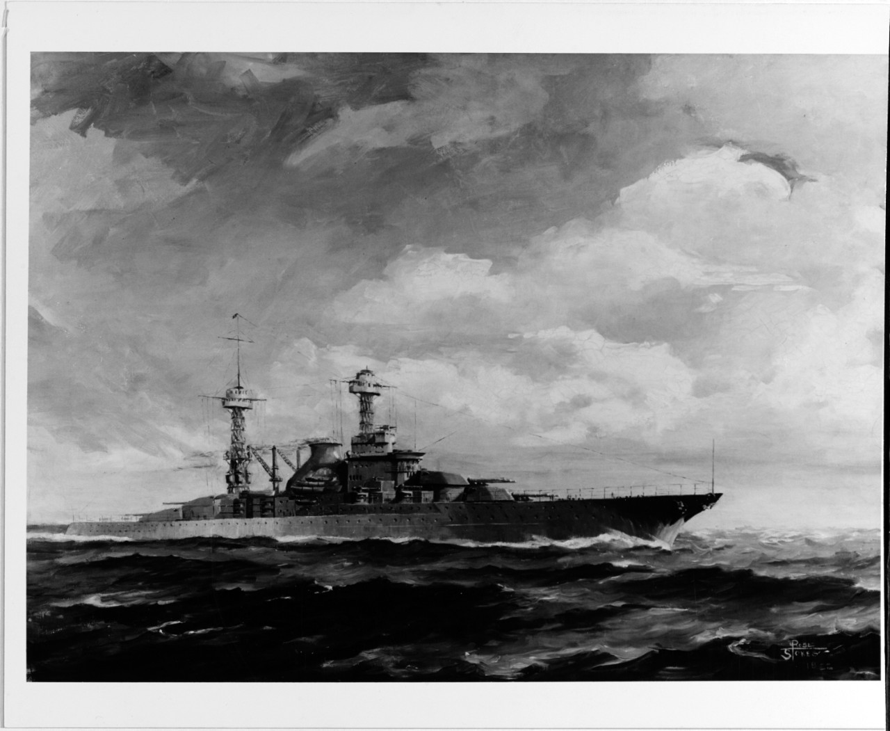 Photo #: NH 63502-KN South Dakota class battleship (BB 49-54)