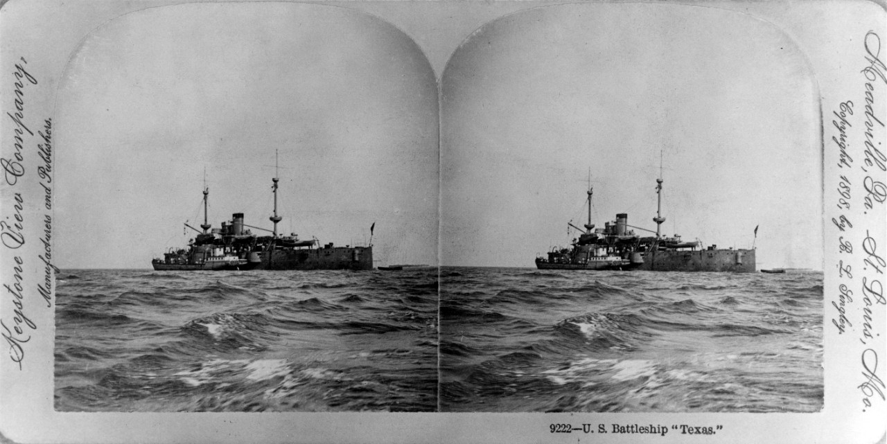 Photo #: NH 82646  USS Texas (1895-1911)A stereo pair version of this image is available as
