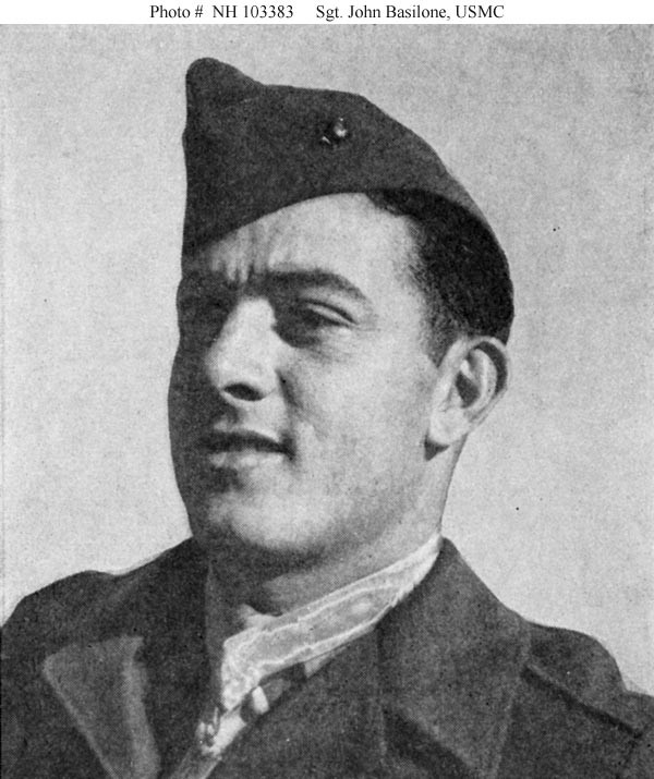 Photo #: NH 103383  Sergeant John Basilone, USMC (1916-1945)