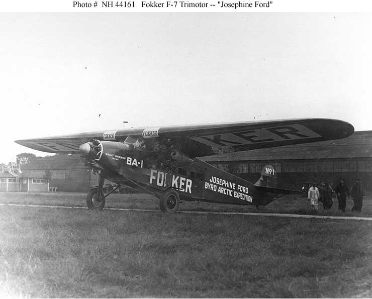 Photo #:NH 44161  Fokker BA-1 Airplane "Josephine Ford"