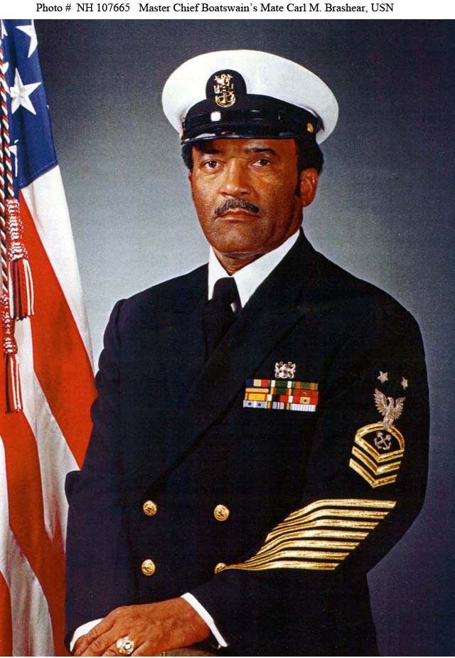 Photo #: NH 107665  Master Chief Boatswains' Mate Carl M. Brashear, USN