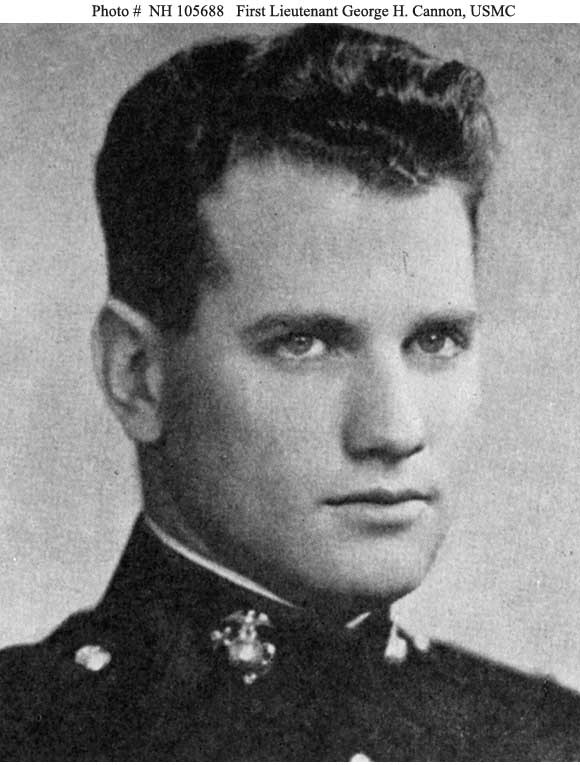 Photo #: NH 105688  First Lieutenant George H. Cannon, USMC