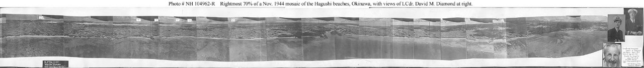Photo #: NH 104962-R Hagushi Beaches, Okinawa (right 70% of the entire image)