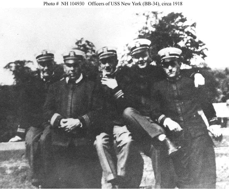 Photo #: NH 104930  Officers of USS New York (BB-34)