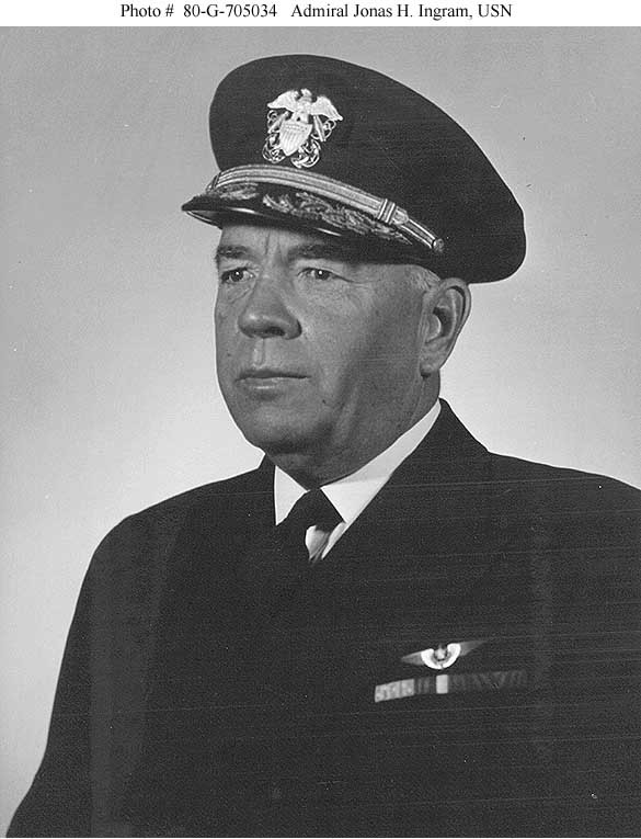Photo #: 80-G-705034 Admiral Jonas H. Ingram, USN