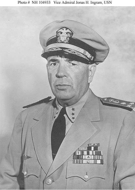Photo #: NH 104933 Vice Admiral Jonas H. Ingram, USN