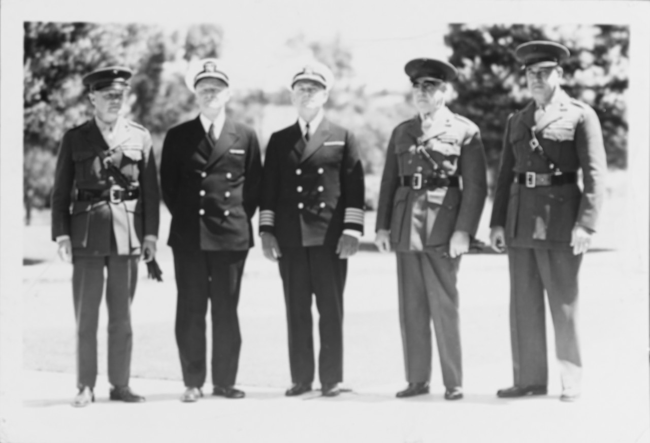 Photo #: NH 58250  Senior Marine Corps and Navy officers