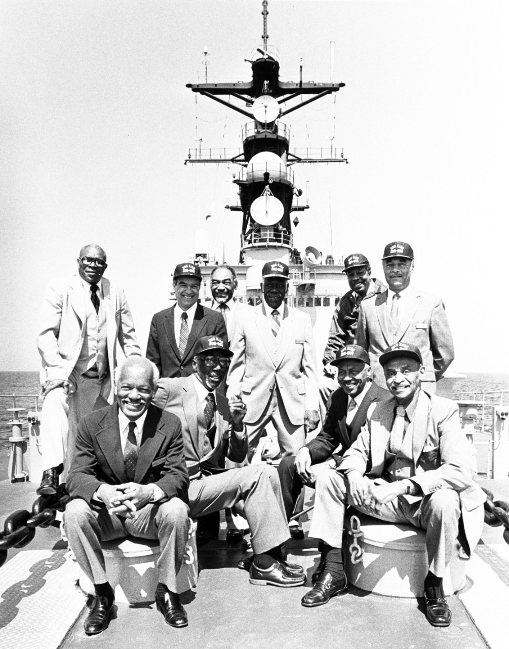 Photo #: NH 95625  Reunion of early African-American U.S. Navy Officers