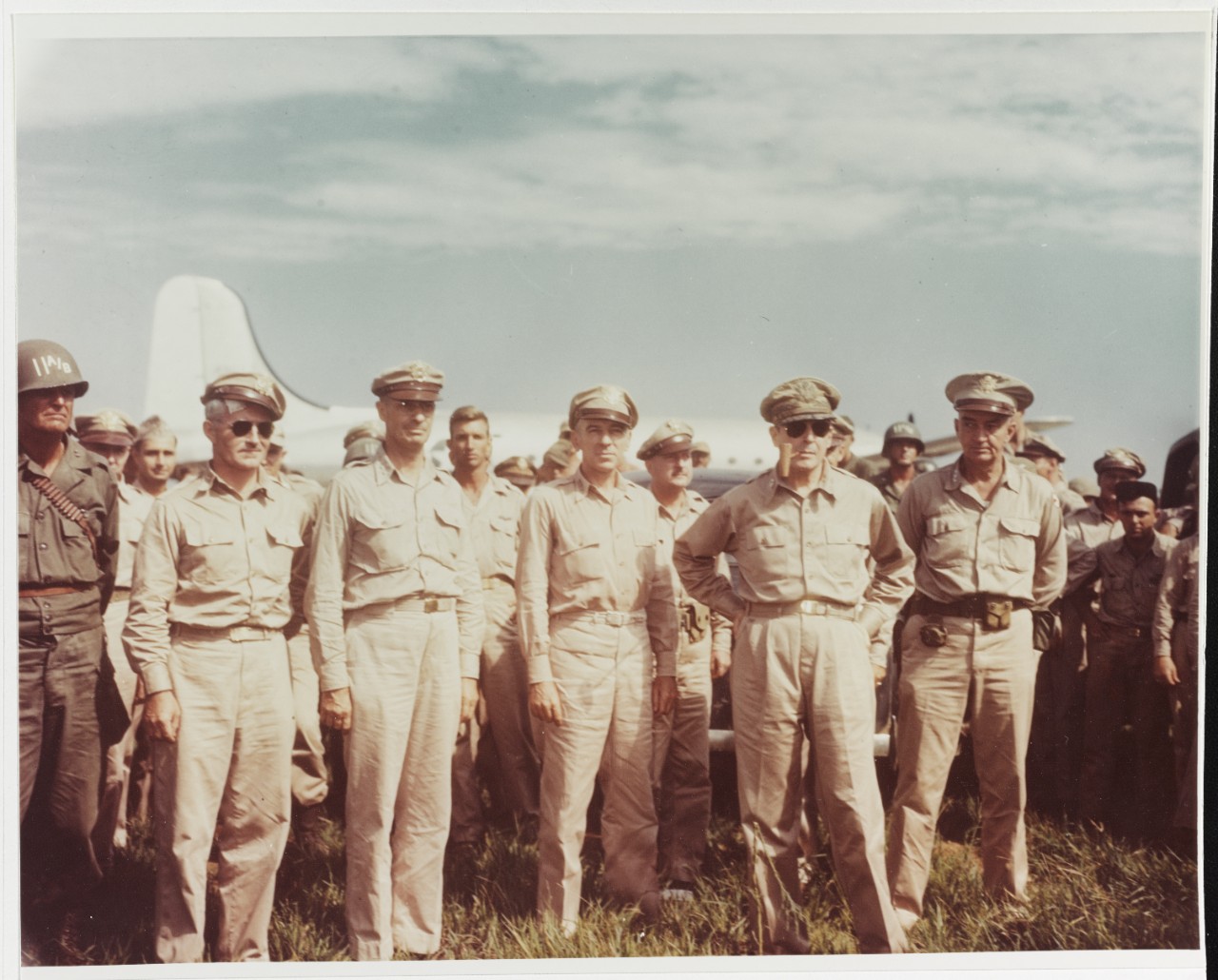 Photo #: USA C-1732 General of the Army Douglas MacArthur, U.S. Army (second from right)  