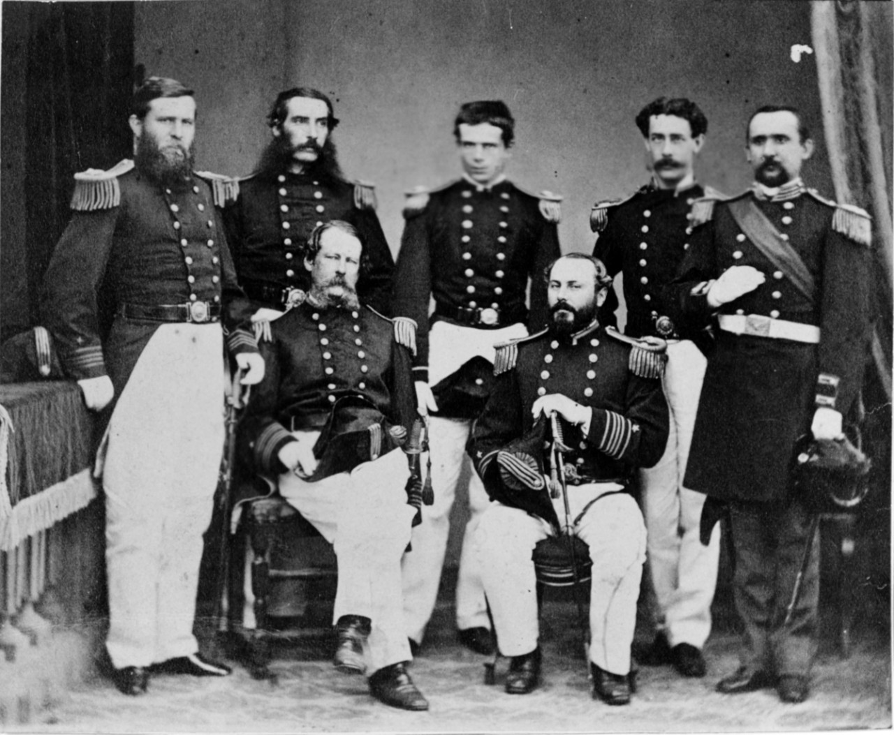 Photo #: NH 52769  Group of U.S. Navy and Marine Corps Officers, circa 1866-1867 Note: