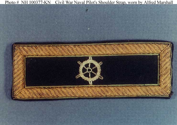 Photo #: NH 100377-KN Civil War U.S. Navy Pilot's Shoulder Strap