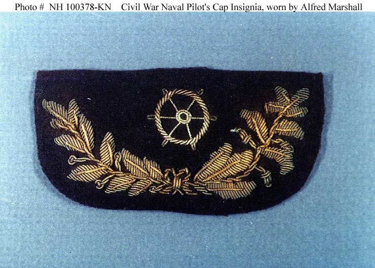 Photo #: NH 100378-KN Civil War U.S. Navy Pilot's Cap Insignia