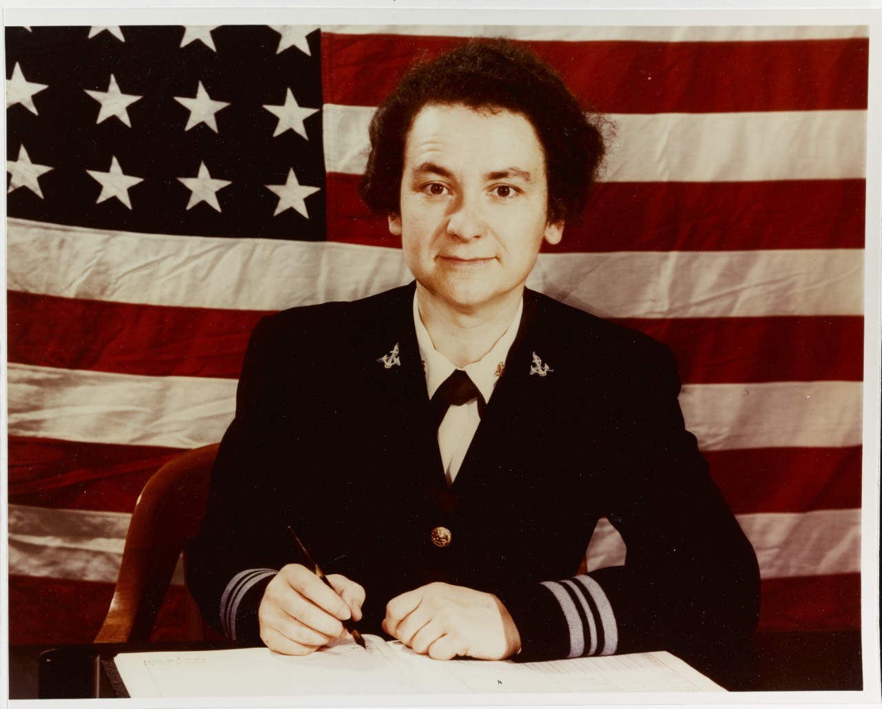 Photo #: 80-G-K-13616-A Lieutenant Commander Mildred H. McAfee, USNR