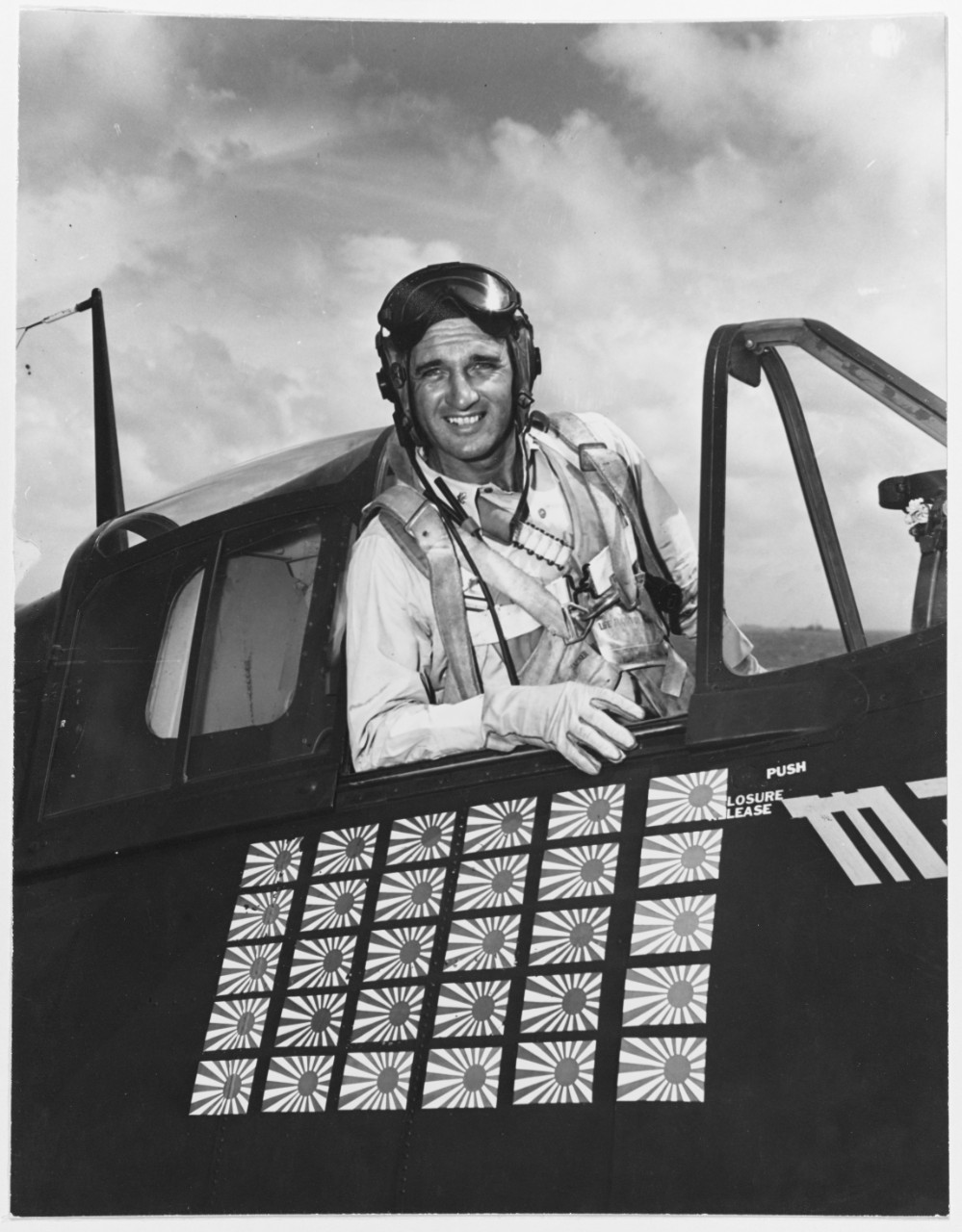 Photo #: 80-G-258198  Commander David McCampbell, USN, (Commander, Air Group Fifteen)  