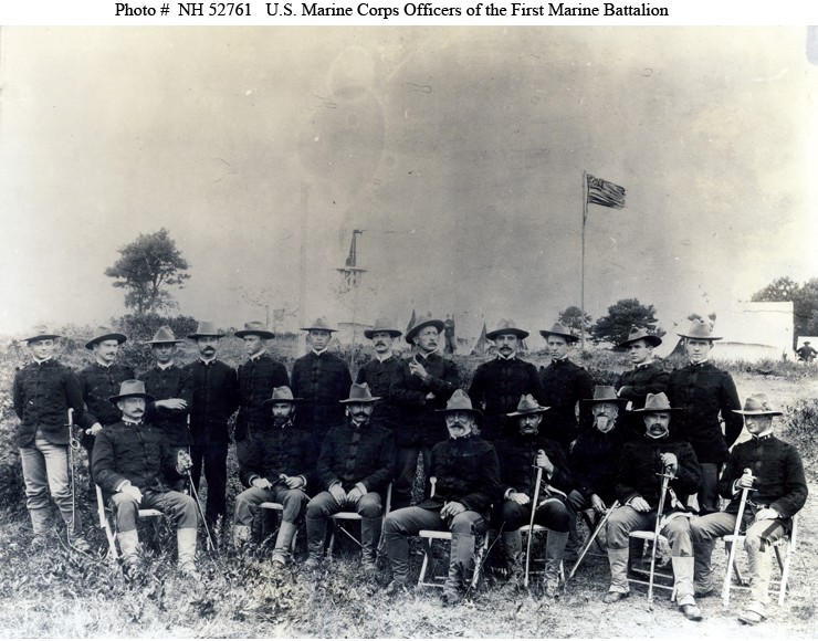 Photo #: NH 52761  U.S. Marine Officers of the First Marine Battalion